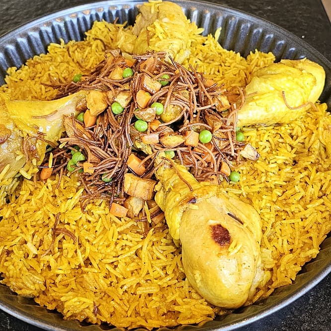 Beryani (optie vegetarisch)